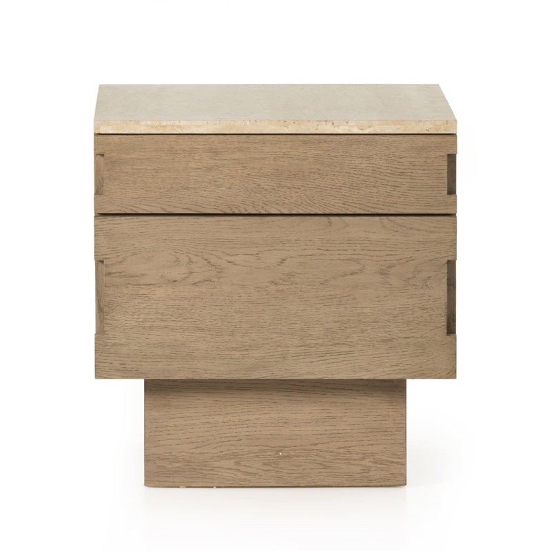 Jaylen 2 - Drawer Solid Wood Nightstand