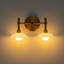Modern 2-Light Dome Cloud Glass Bathroom Vanity Wall Sconce 