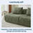 Extra-large Three-seater Chenille Fabric Compression Sofa-735171455