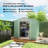 7 ft. W x 4 ft. D Stainless Steel Tool Shed-98202127-98202131