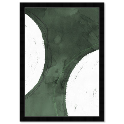 Green Moon Painting by Oliver Gal