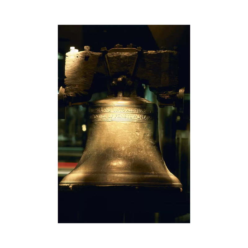 Close-up Of A Bell - Wrapped Canvas Print, 20.32 cm H x 30.48 cm W
