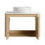 30-Inch Wall-Mounted Bathroom Vanity with Ceramic Art Sink, Soft-Close Doors, and Durable Plywood Construction