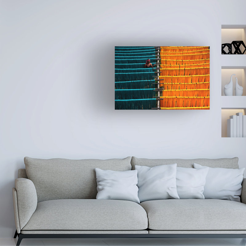 Bolog Avishek Das Drying In Progress Canvas Art, 30" H x 47" W