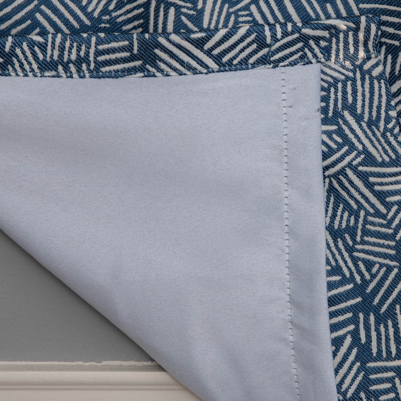 Jacobalexander Polyester / Cotton Room Darkening Woven Scattered Dash Curtian Panel with Rod Pocket Top and Hidden Back Tabs 