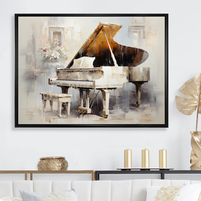 Reproduction d'art sur toile, "Beige Piano Orharmonras Origin I"