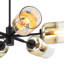 Lustre linéaire moderne en acier à intensité variable à 6 lumières Ivannia