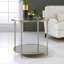 Sculpture Glass End Table-46573994