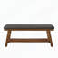 Banc rembourré en lin avec tablette de rangement inférieure et capacité de 350 lb-133348841-133348838