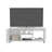 Adel 51" Wide Tv Stand With One Door Cabinet , Four Open Shelves, Cable Management, Living Room, Tv Room White-793921869