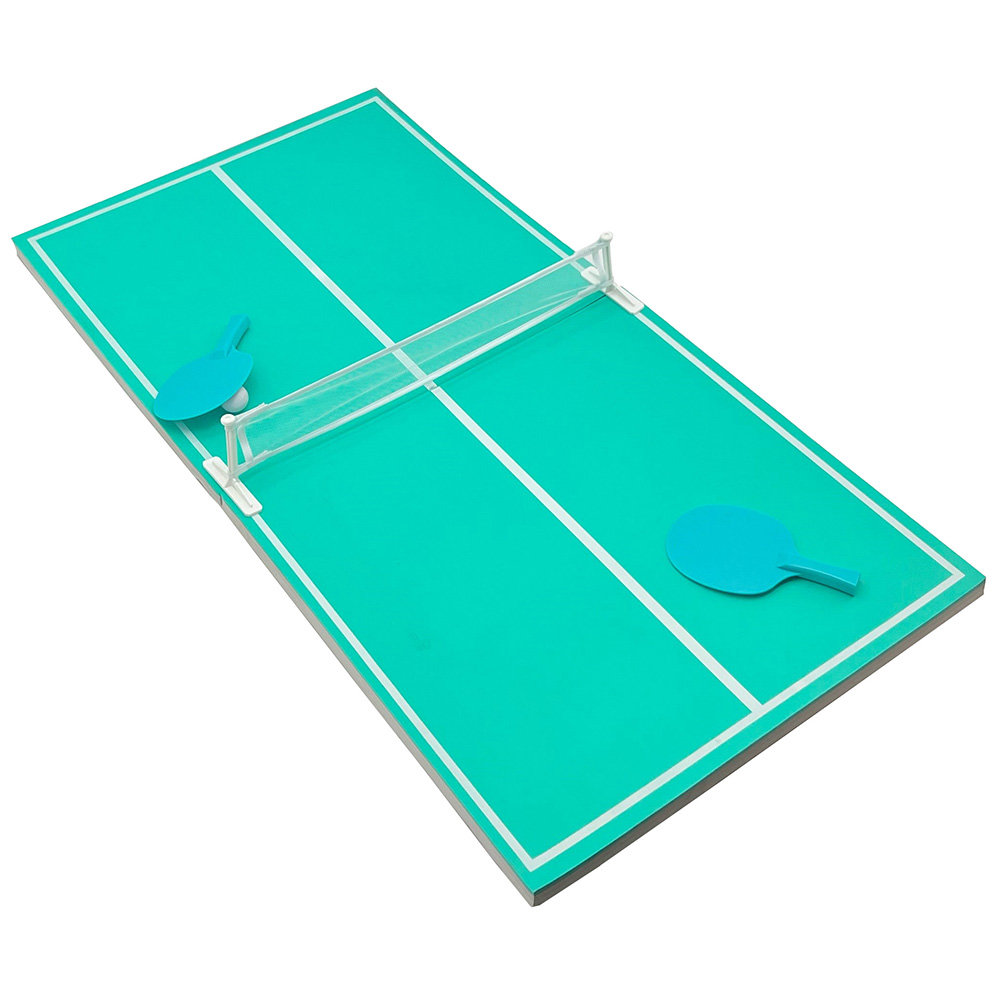 Vandue Corporation Vandue California Sun Floating Table Tennis Game - Swimming Pool Ping Pong W/paddles - Eva Foam Float Party Game - Includes Waterpr