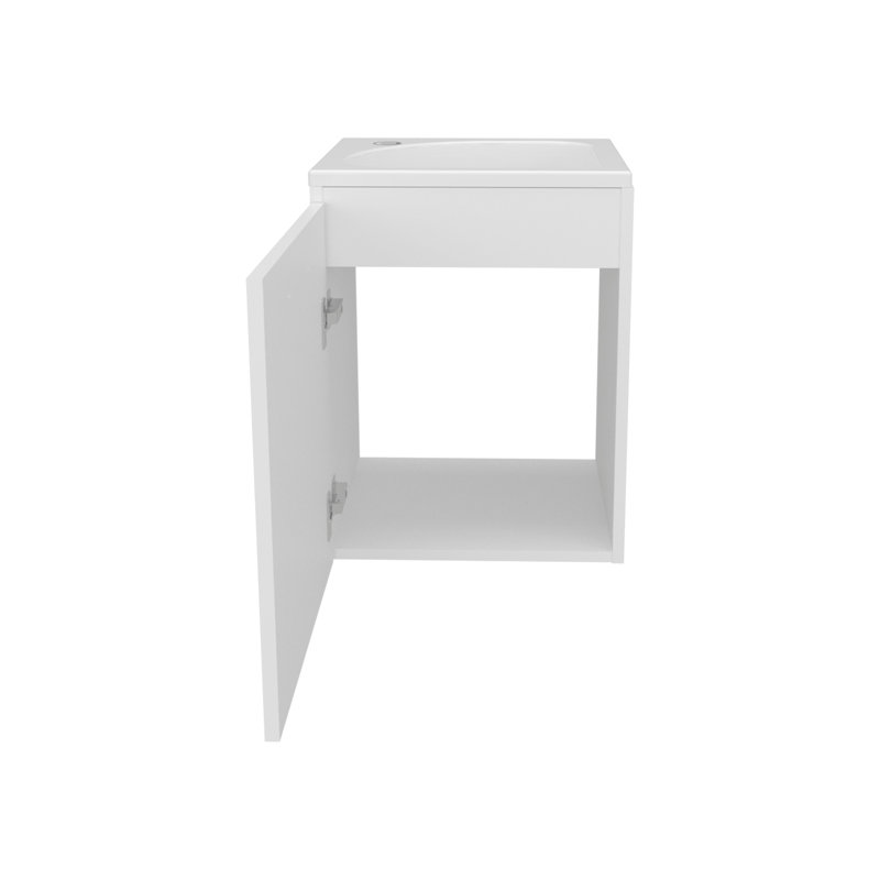 Meuble-lavabo 1 porte, Blanc