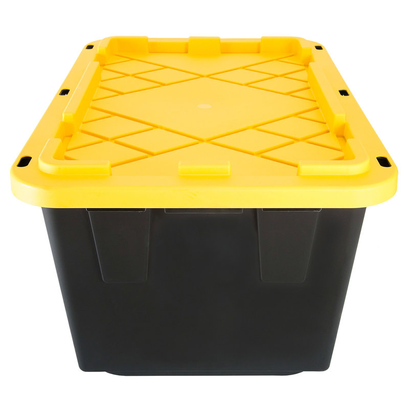 GreenMade 27 Gallon Black Professional Storage Tote with Handles