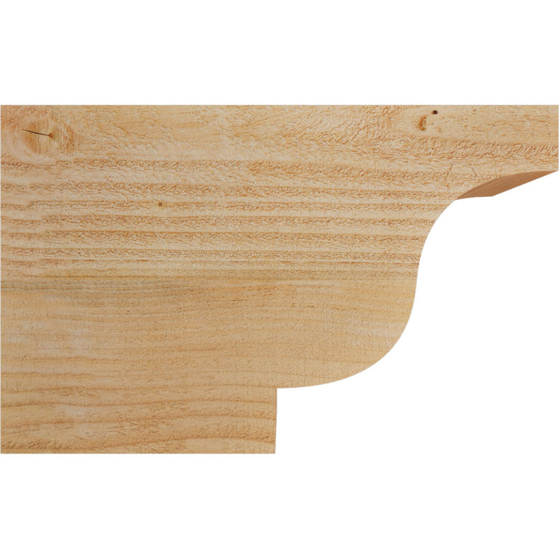 Queue de chevron Newport, Douglas, 10" H x 16" W x 4" D