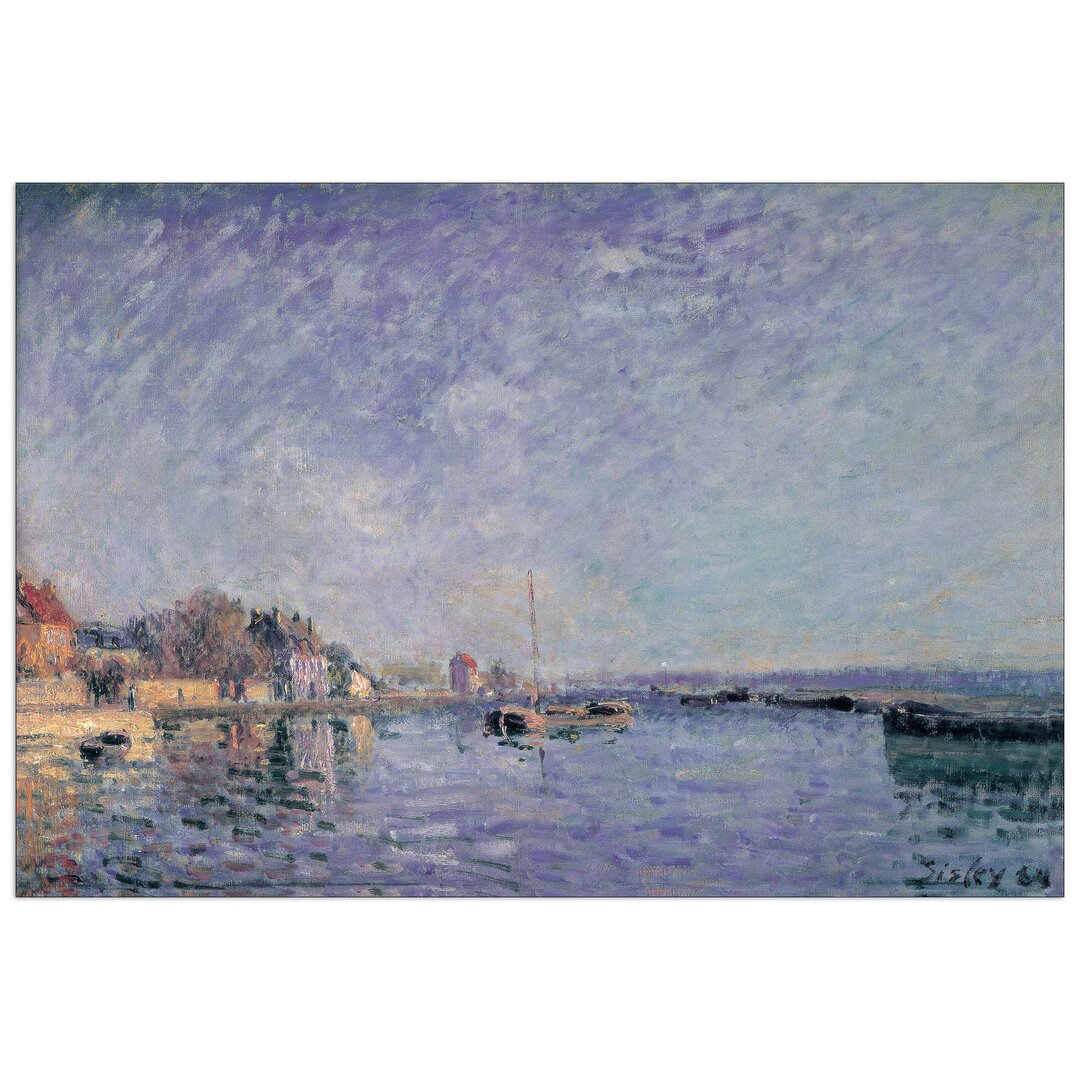 Paneel "Canal du Loing" von Sisley, Kunstdruck