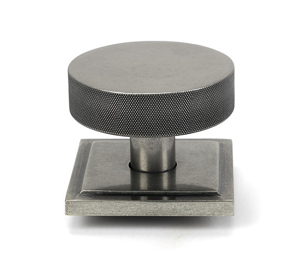 Brompton Single Dummy Door Knob , Pewter Patina