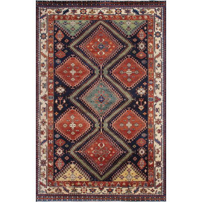 Kazak Handmade Wool Oriental Area Rug