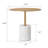 Modern Brass Marble Based Side Table