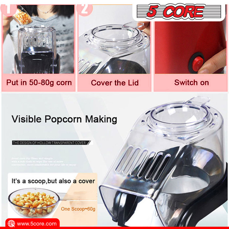 5 CORE 1 Oz. Hot Air Popcorn Popper