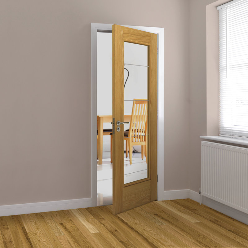 Tigris Internal Door Prefinished, 198.1cm H x 83.8cm W x 3.5cm D