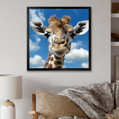Majestic Giraffe Photo Portrait - Art mural girafe