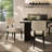 Wooden Dining Chairs Set of 2, Modern Fabric Upholstered Dining Room Chair Kitchen Chairs, Farmhouse Dinner Chair for Kitchen Dining Room -484912011-471131577