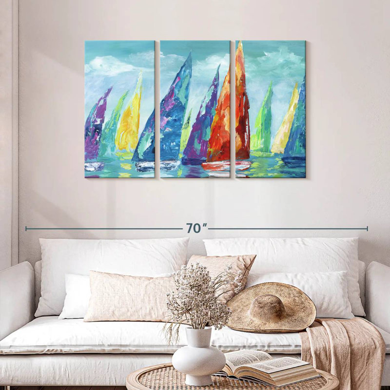 Mehar Fine Day Sailing II, 28" H x 45" W