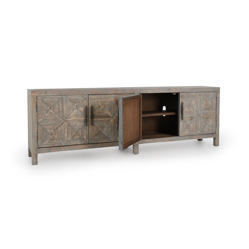 103.5'' W Solid Wood Sideboard, Timeworn Gray