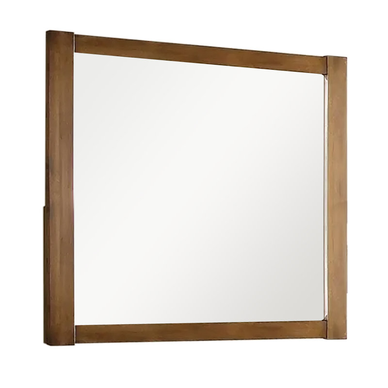 Miroir Mokszycki au fini chêne rustique