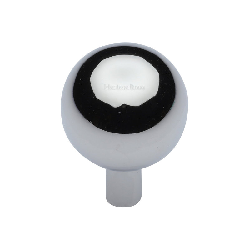 Heritage Brass Cabinet Knob Sphere Design, 2.8cm