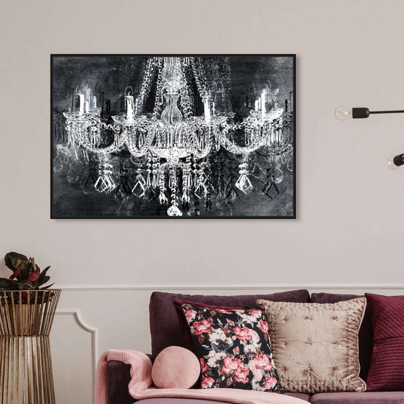 «Burst Creative Crystaltraction», impression sur toile tendue, H 15 po x l 10 po, Cadre noir