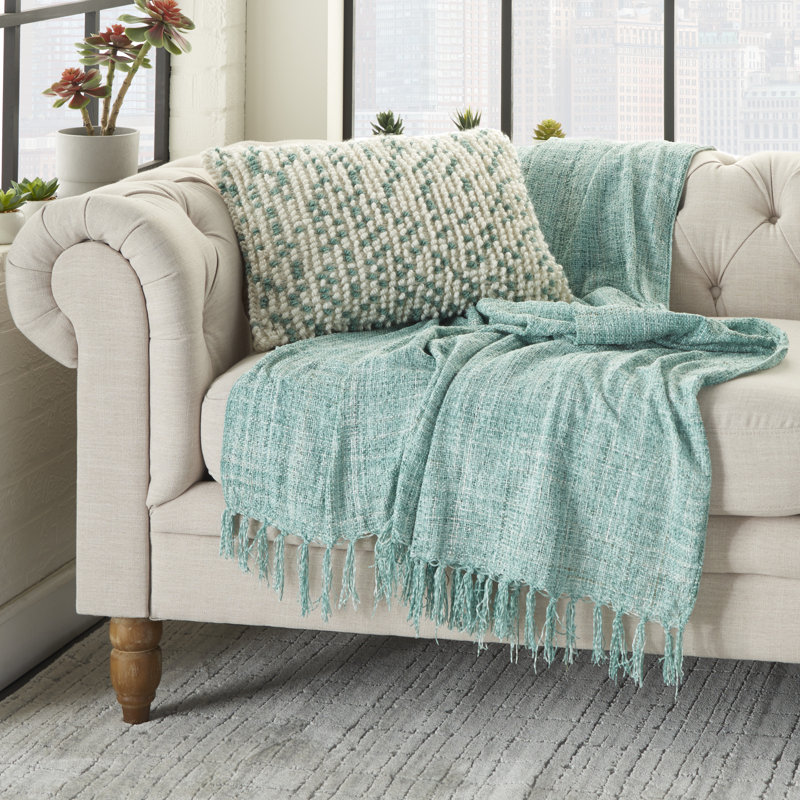 Throw Pillow, Aqua