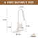 Willow Single-Handle Pull Down Sprayer Kitchen Faucet with Infrared Sensor, Soap Dispenser and Deck Plate