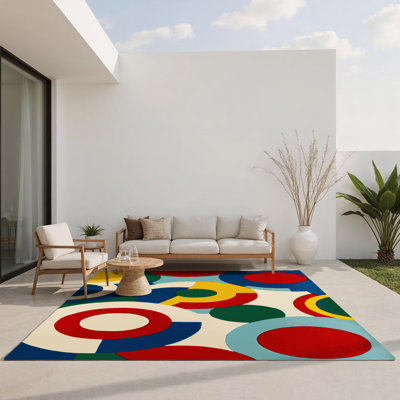 Tapis intérieur et extérieur Retro Groove