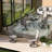 Outdoor 6 Piece Swivel Chair with 1 Metal Table-88595307