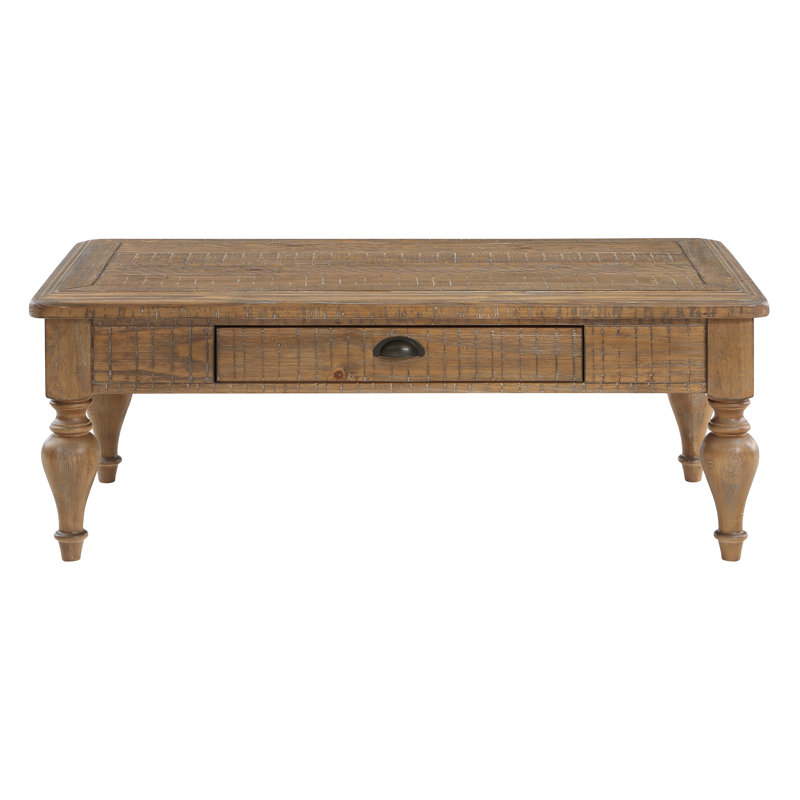 Caspar Single Coffee Table, Brown