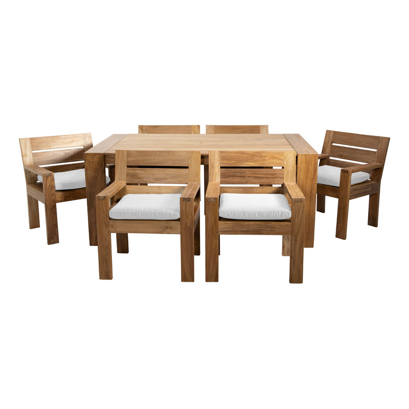 Pacific 7 - Piece Dining Set, White