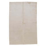 Hand Knotted Area Rug in White And Cream