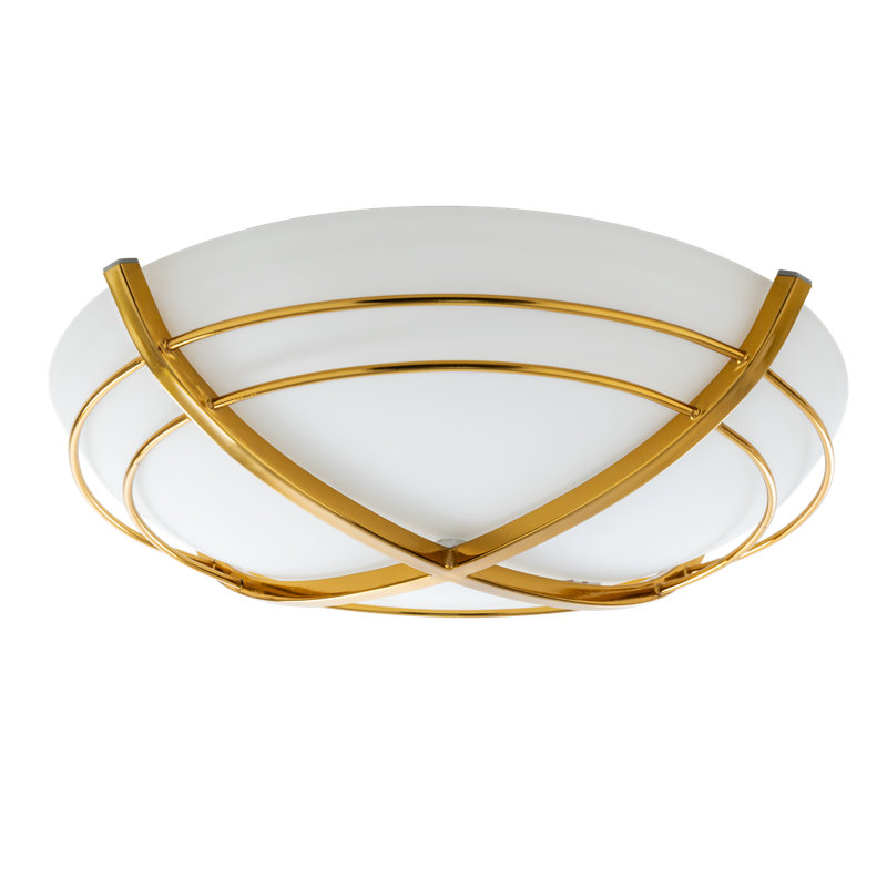 Good Housekeeping's Kingsley Decorative 90 CFM 2.5 Sones Bathroom Ventilation Exhaust Fan with Light, Satin Brass