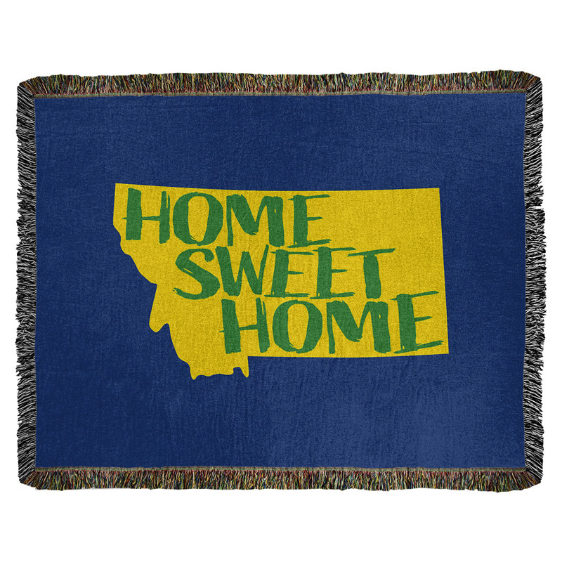 Jeté en coton montana doux, 50 po x 60 po, Couleurs du drapeau d'État