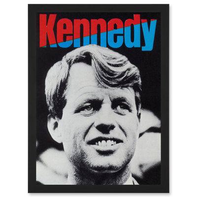 Ad Political Kennedy Bobby Tribute Civil Rights Sirhan - Single Picture Frame Painting