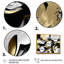 Golden Wave Reflections II - Art mural encadré abstrait-87362698-87362696
