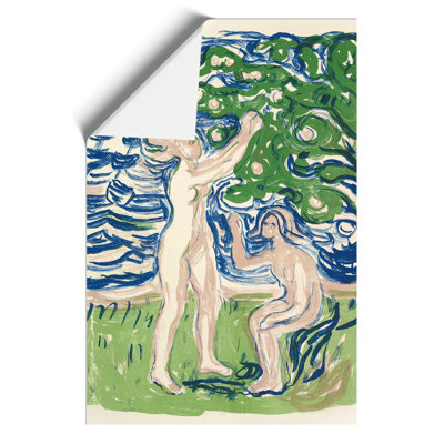 Girls Picking Apples by Edvard Munch - No Frame Painting