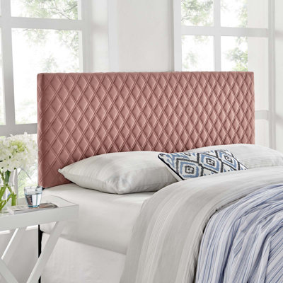 Angela Upholstered Velvet Panel Headboard