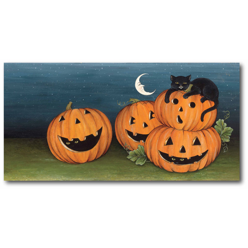 « citrouille patch », reproduction d’impression sur toile