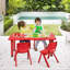 Millner Zoomie Kids Kids Multifunctional Activity Rectangle Table Kids Learn And Play Desk Red-975702357