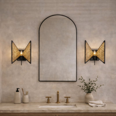 Machina 1-Light Wall Sconce - Matte Black/Sulihiya