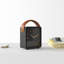 Analog Metal Quartz Tabletop Clock in Black-1315482586