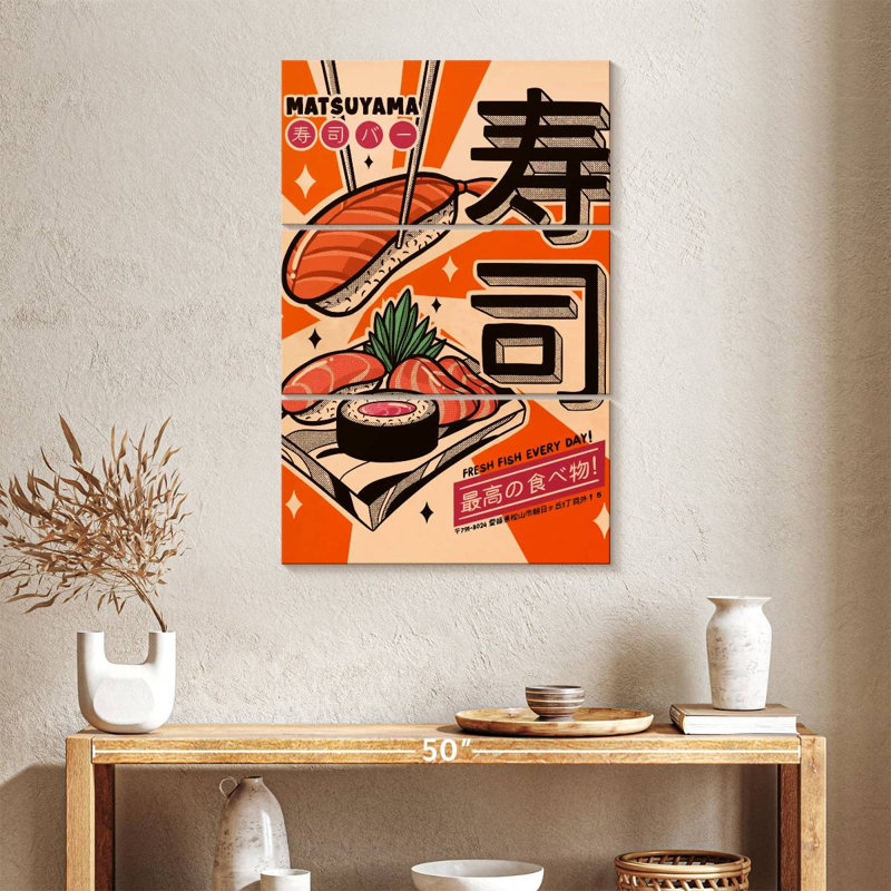 Yarlin Sushi Every Day, 38" H x 24" W
