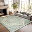 Soft Cashmere Feel Area Rug – Non Slip Low Pile Living Room & Bedroom Carpet, Machine Washable-121775402
